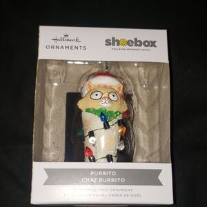 Shoebox Purrito Chat Burrito Hallmark Ornaments Christmas Holiday New